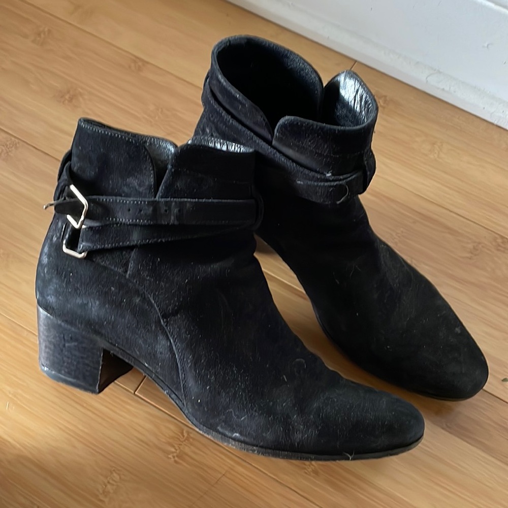 Saint Laurent Suede Chelsea Boots